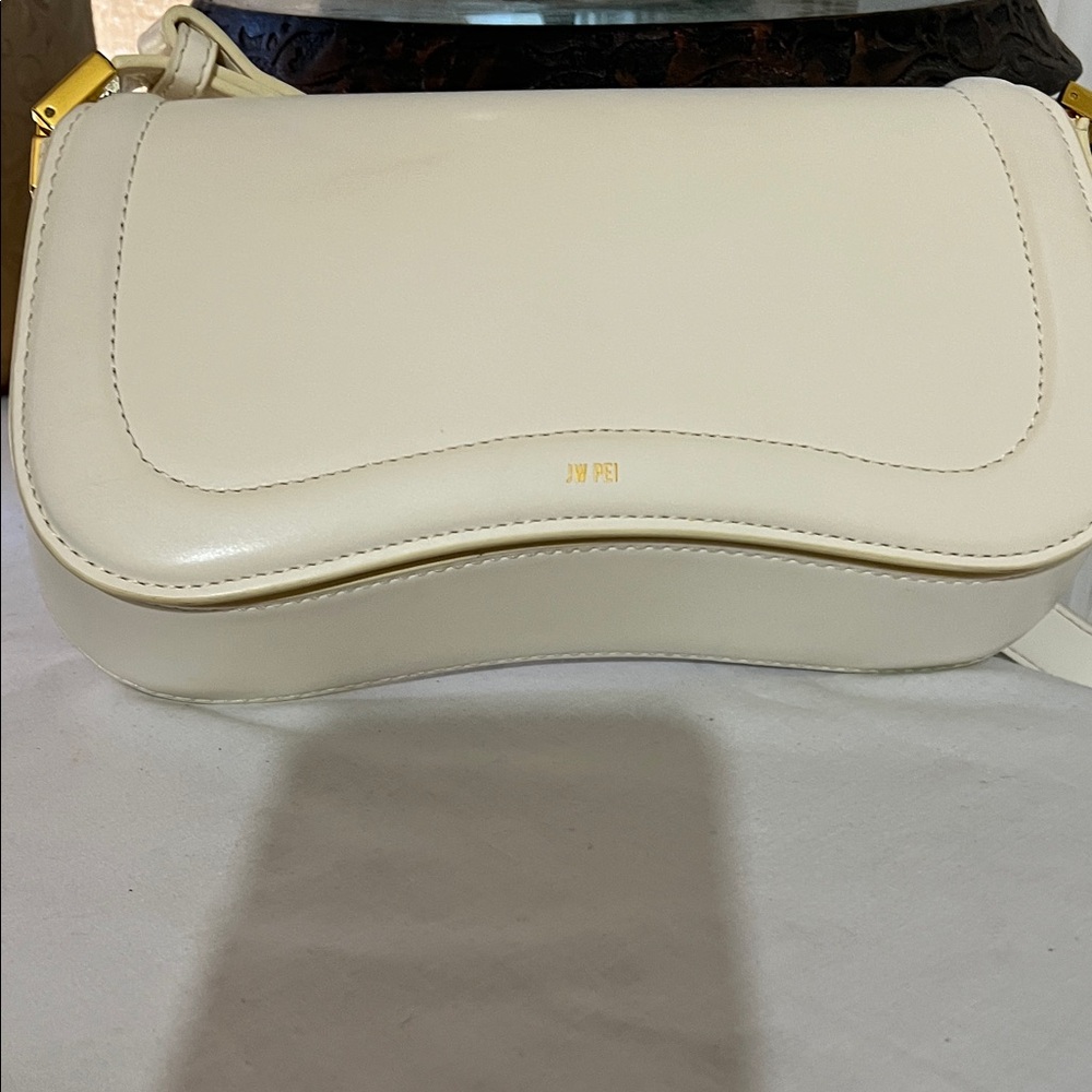 JW PEI Cream Shoulder Bag